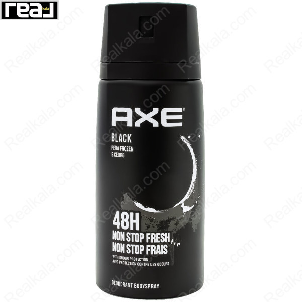 اسپری بدن آکس مدل بلک 48 ساعته نان استاپ فرش AXE Black 48 HRS Non Stop Fresh Body Spray