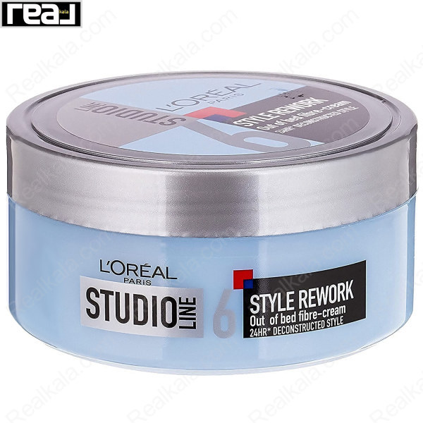 کرم حالت‌ دهنده مو لورال مدل Style Rework حجم 150 میل با درپوش نقره‌ای