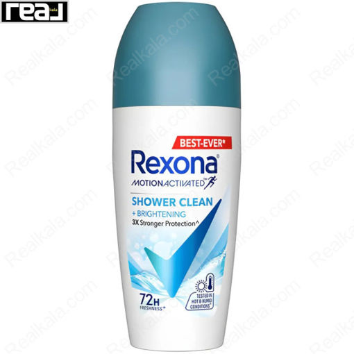 مام رول رکسونا زنانه شاور کلین برایتنینگ 72 ساعته Rexona Roll On Shower Clean + Brightening