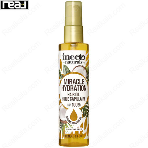 روغن مو اینکتو نارگیل آبرسان و ضد وز Inecto Hydration Hair Oil Natural Coconut Oil 100ml