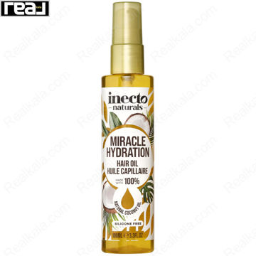 روغن مو نارگیل اینکتو Inecto Miracle Hydration Hair Oil Natural Coconut Oil 100ml