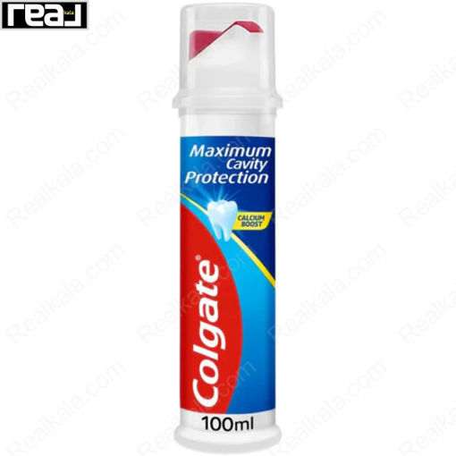 خمیر دندان پمپی کلگیت مدل ماکزیموم کویتی پروتکشن Colgate Maximum Cavity Protection Toothpaste 100ml