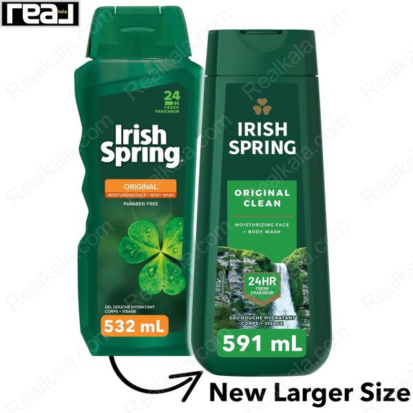 شامپو بدن آیریش اسپرینگ مدل اورجینال کلین Irish Spring Original Clean Body Wash 591ئم