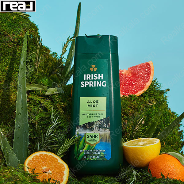 شامپو بدن آیریش اسپرینگ مدل آلوئه میست Irish Spring Aloe Mist Body Wash 591ml