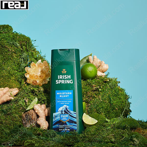 شامپو بدن آیریش اسپرینگ مدل مویسچر بلاست Irish Spring Moisture Blast Body Wash 591ml