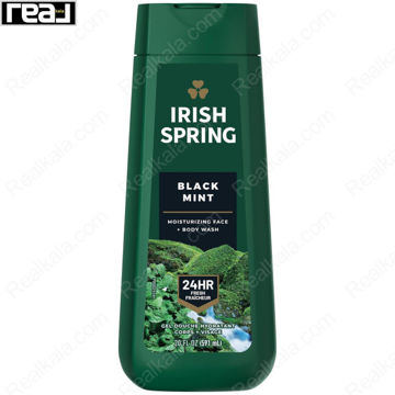 شامپو بدن آیریش اسپرینگ مدل بلک مینت Irish Spring Black Mint Body Wash 591ml