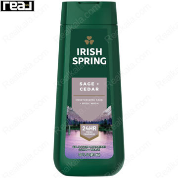 شامپو بدن آیریش اسپرینگ مدل سیج سدار Irish Spring Sage Cedar Body Wash 591ml