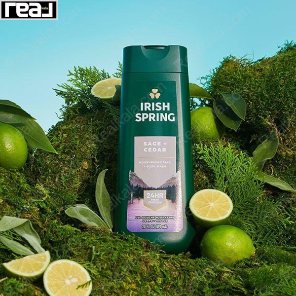 شامپو بدن آیریش اسپرینگ مدل سیج سدار Irish Spring Sage Cedar Body Wash 591ml