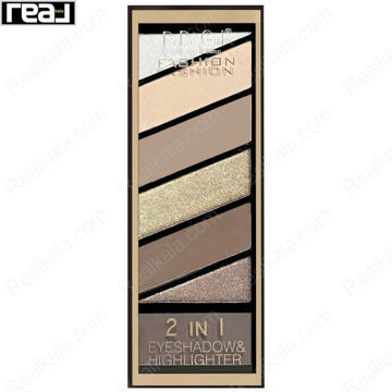 پالت سایه و هایلایتر 2 در 1 دودو گرل مدل فشن شماره 01 DoDo Girl Fashion 2 In 1 Eyeshadow & Highlighter