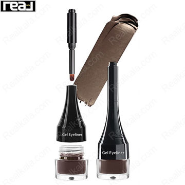 خط چشم ژلی (ژله ای) کاسه ای فلورمار قهوه ای Flormar Gel Eyeliner Brown