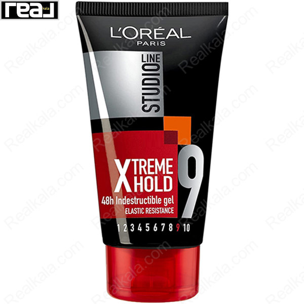 ژل مو لورال Studio Line 9 Xtreme Hold Hair Gel حجم 150ml با نگه‌دارندگی بسیار قوی