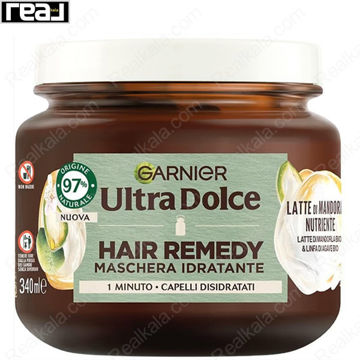 ماسک موی آبرسان گارنیر حاوی شیر بادام و آگاوه Garnier Ultra Dolce Maschera Idratante