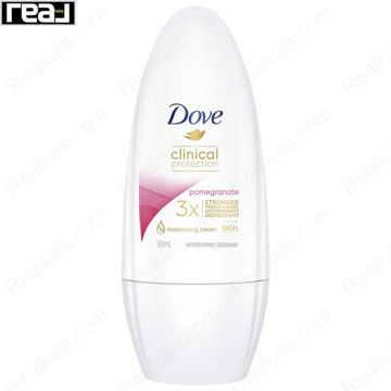 مام رول زنانه ضد تعریق کلینیکال داو رایحه انار Dove Clinical Prorection Roll On Pomegranate 50ml