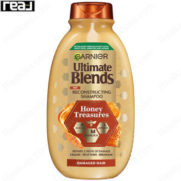 شامپو ترمیم کننده عصاره عسل گارنیر Garnier Ultimate Blends Honey Shampoo 400ml