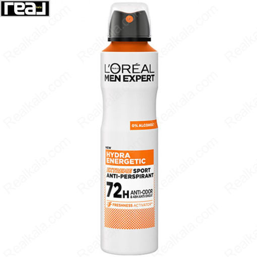 اسپری ضد تعریق لورال هیدار انرژتیک Loreal Hydra Energetic Anti Odour & 48H Anti Sweat Spray