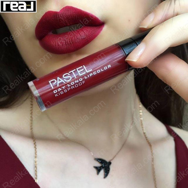 رژ لب مایع مات و بادوام پاستل رنگ زرشکی