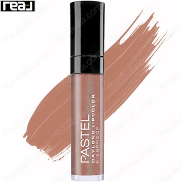 رژ لب مایع مات Pastel مدل Daylong شماره 40 با رنگ نود قهوه ای گرم و فرمول ضد انتقال