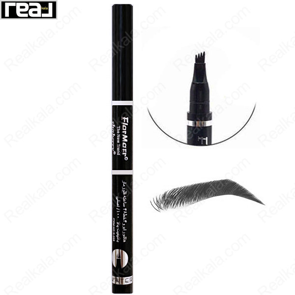 هاشور ابرو 4 خط فلورمار 48 ساعته شماره 01 Flarmear Liquid 4D Eyebrow Pen