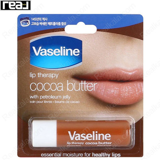 بالم لب استیکی وازلین کره کاکائو Vaseline Cocoa Butter Lip Care