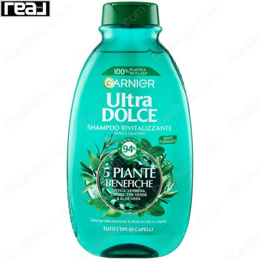شامپو احیاء کننده 5 گیاه گارنیر Garnier Ultra Dolce Shampoo Revitalizante 300ml