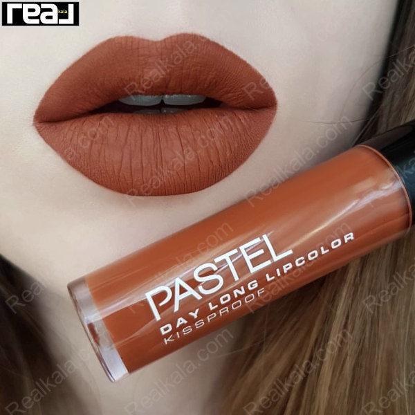 رژ لب Kissproof شماره 38 Pastel با رنگ قهوه ای آجری تیره
