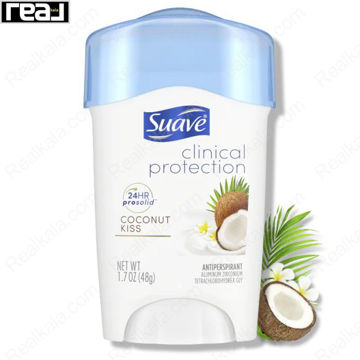 ضد تعریق (مام) کلینیکال سواو رایحه نارگیل Suave Clinical Protection 24h Pro Solid Coconut Kiss 48g