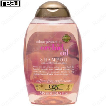 شامپو محافظ رنگ مو او جی ایکس حاوی روغن ارکیده Ogx Color Protect Orchid Oil Shampoo 385ml