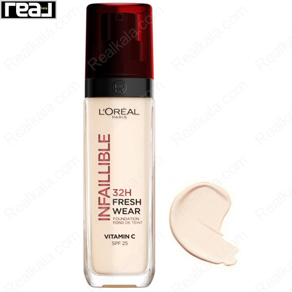 کرم پودر اینفالیبل 32 ساعته لورال شماره 15 LOreal Infallible 32H Fresh Wear Foundation Porcelain