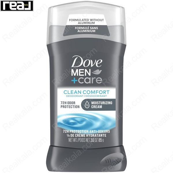 استیک دئودورانت مردانه داو MEN+care کلین کامفورت با محافظت 72 ساعته و کرم مرطوب‌کننده