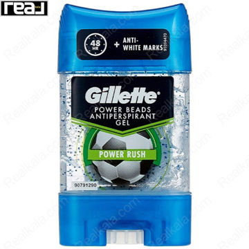 ژل شفاف (مام ژله ای دانه دار) ضد تعریق مردانه ژیلت مدل پاور راش Gillette Power Rush Clear Gel