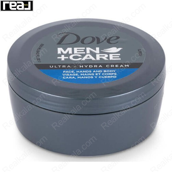 کرم مرطوب‌کننده داو Men+Care Ultra-Hydra مناسب صورت دست و بدن با آبرسانی عمیق 250 میل