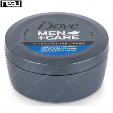 کرم مرطوب‌کننده داو Men+Care Ultra-Hydra مناسب صورت دست و بدن با آبرسانی عمیق 250 میل