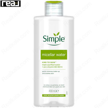 میسلار واتر سیمپل مناسب انواع پوست Simple Micellar Water For All Skin Types 400ml