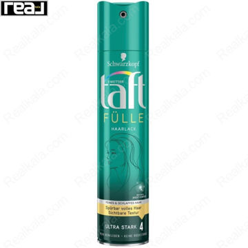 اسپری حجم دهنده مو شوارتسکف Taft Volume مخصوص موهای نازک با فیکس قوی Level 4