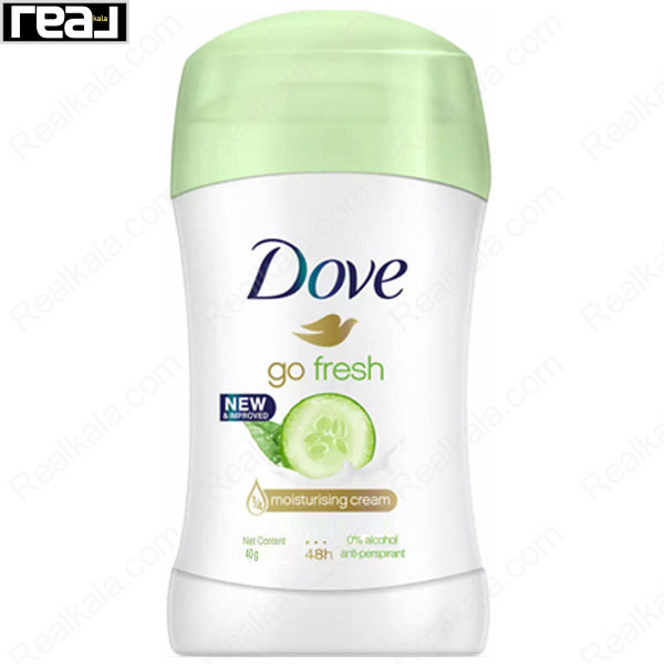 استیک ضد تعریق زنانه داو Go Fresh Cucumber با فرمول جدید، کرم مرطوب‌کننده و محافظت 48 ساعته