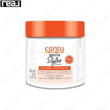 ژل موی کانتو مدل آنجلا حاوی روغن مارولا و آلوئه ورا Cantu Protective Styles by Angela Braiding & Twisting Gel 227ml