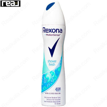 اسپری ضد تعریق رکسونا زنانه Shower Fresh با رایحه تازه و تمیز حمامی