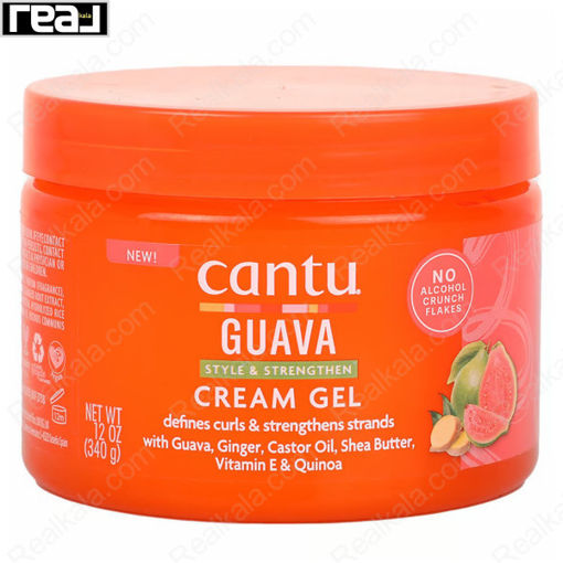 کرم ژل موی کانتو حاوی گوآوا Cantu Guava Curl Style & Strengthen Cream Gel