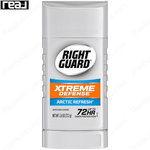 ضد تعریق (مام) استیک رایت گارد اکستریم دفنس مدل آرکتیک رفرش Right Guard Xtreme Defense Arctic Refresh Stick 73.7g