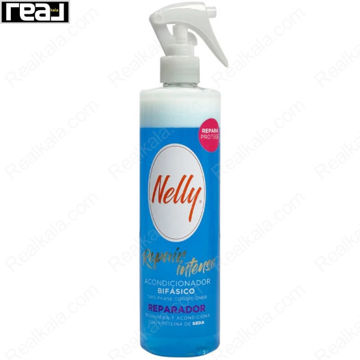 اسپری دو فاز مو نلی Nelly Repara Intense با ترمیم و نرمی موهای آسیب‌دیده