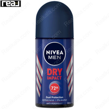 رول ضد تعریق نیوا مردانه Dry Impact با محافظت 72 ساعته، Dual Protection، خاصیت Antibacterial و حس خشکی و تازگی