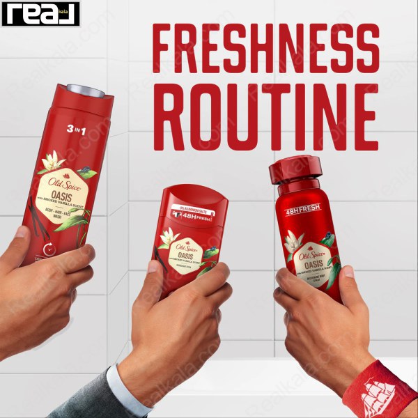 مام استیک الد اسپایس مدل اویسس Old Spice Deodorant Stick Oasis 50ml