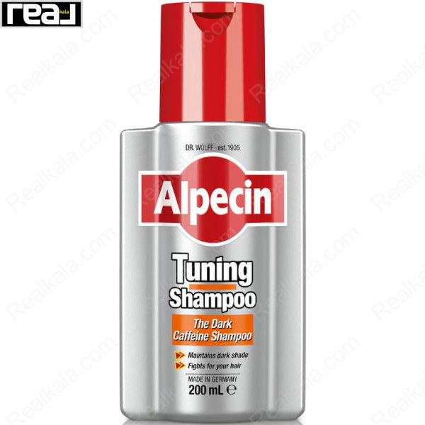 شامپو تیونینگ آلپسین ضد ریزش و تیره کننده مو Alpecin Tuning & The Dark Caffeine Shampoo 200ml