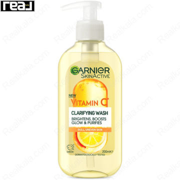 ژل شستشوی صورت گارنیر حاوی ویتامین سی Garnier Vitamin C Clarifying Wash