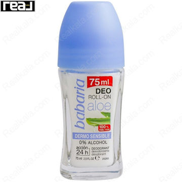 دئودورانت رولی (مام) باباریا مدل آلوئه ورا درمو سنسیبل Babaria Deo Roll On Aloe Dermo Sensible 24h