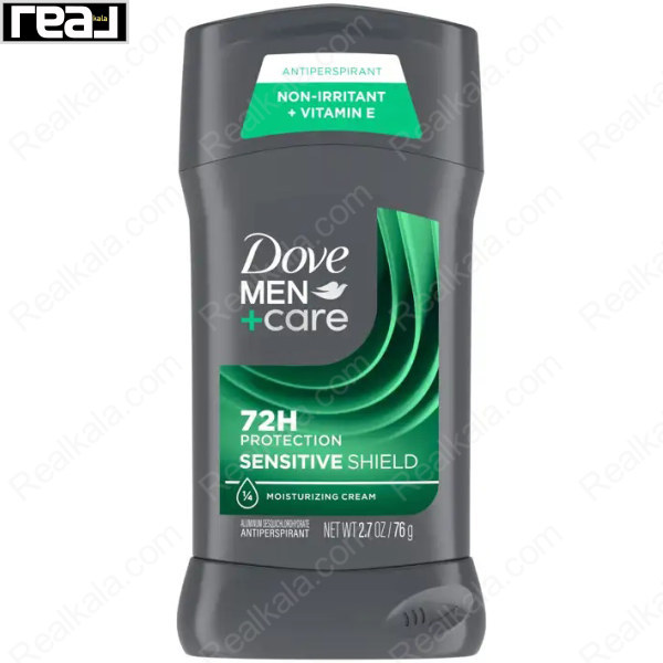 مام استیک ضد تعریق مردانه داو MEN+care Sensitive Shield با محافظت 72 ساعته و فرمول Non-Irritant و ویتامین E