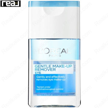 پاک کننده آرایش چشم لورال Gentle Make-Up Remover Eye حجم 125ml مناسب چشم های حساس