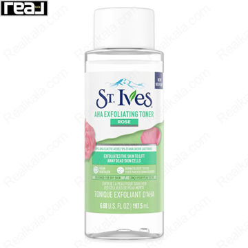 تونر لایه بردار AHA سینت ایوز رایحه رز St.Ives Rose AHA Exfoliating Toner 197.5ml