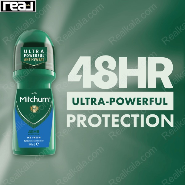 مام رول ضد تعریق مردانه میچام مدل آیس فرش Mitchum Ice Fresh Deodorant Roll On 100ml