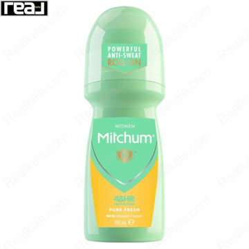 مام رول ضد تعریق زنانه میچام مدل پیور فرش Mitchum Pure Fresh Deodorant Roll On 100ml